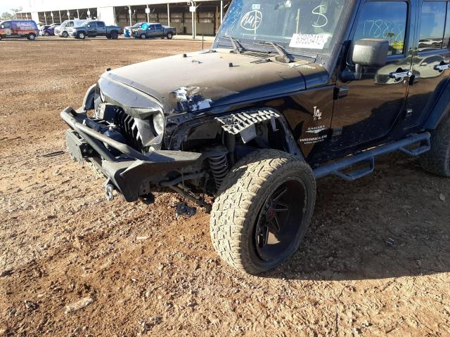 1J4GB591X7L105441 - 2007 JEEP WRANGLER S BLACK photo 9