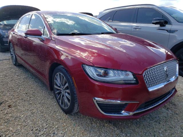 3LN6L5C94HR664723 - 2017 LINCOLN MKZ SELECT RED photo 1