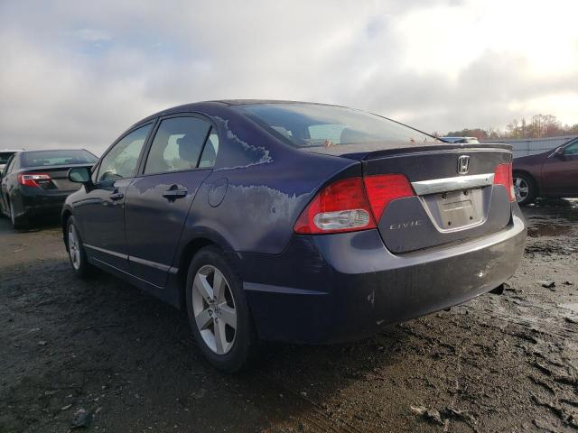 2HGFA16699H525884 - 2009 HONDA CIVIC LX-S BLUE photo 3
