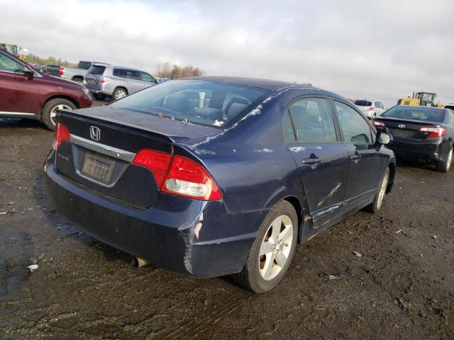2HGFA16699H525884 - 2009 HONDA CIVIC LX-S BLUE photo 4