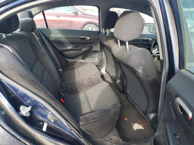 2HGFA16699H525884 - 2009 HONDA CIVIC LX-S BLUE photo 6