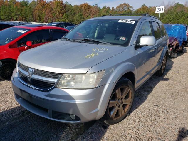 3D4GG67V59T171599 - 2009 DODGE JOURNEY R/ SILVER photo 2