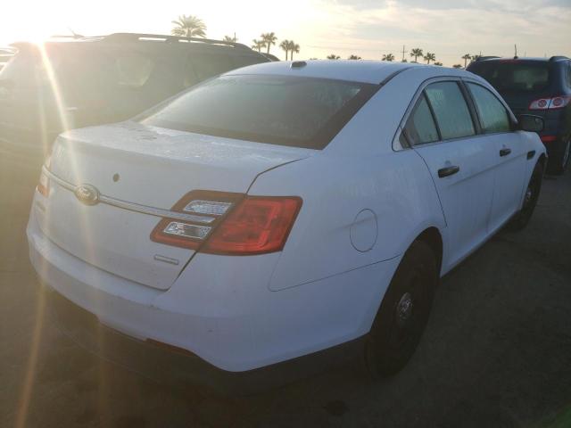 1FAHP2M83DG101854 - 2013 FORD TAURUS POL WHITE photo 4