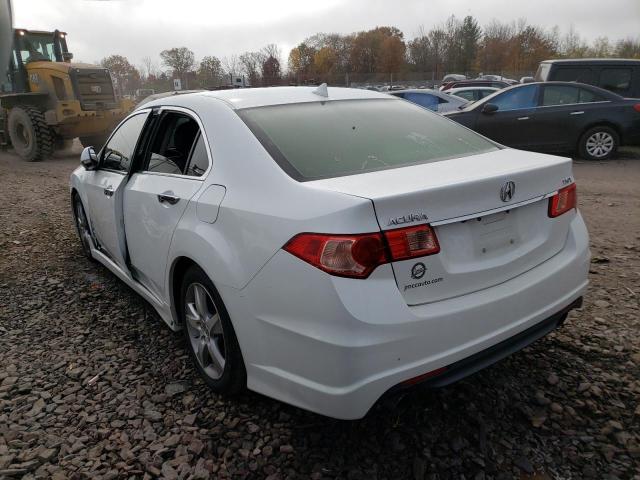 JH4CU2F67CC009644 - 2012 ACURA TSX TECH WHITE photo 3