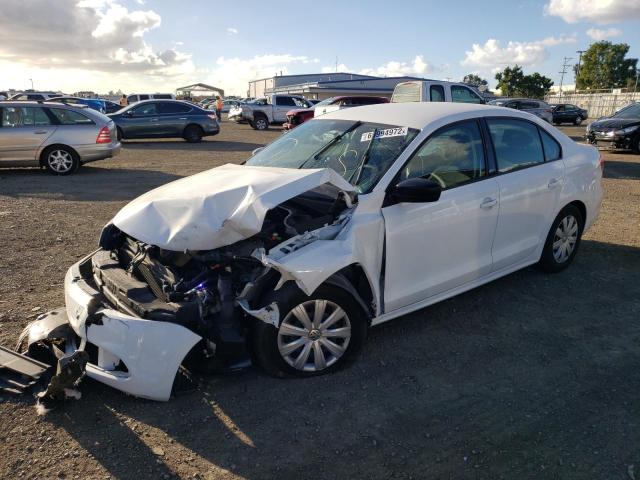 3VW1K7AJ6EM378422 - 2014 VOLKSWAGEN JETTA BASE WHITE photo 2