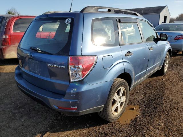 JF2SH6BC0AH911087 - 2010 SUBARU FORESTER X BLUE photo 4