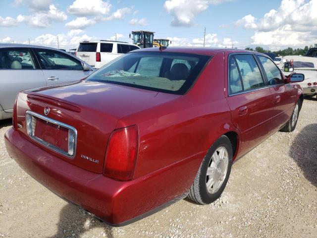 1G6KD54Y35U225350 - 2005 CADILLAC DEVILLE RED photo 4