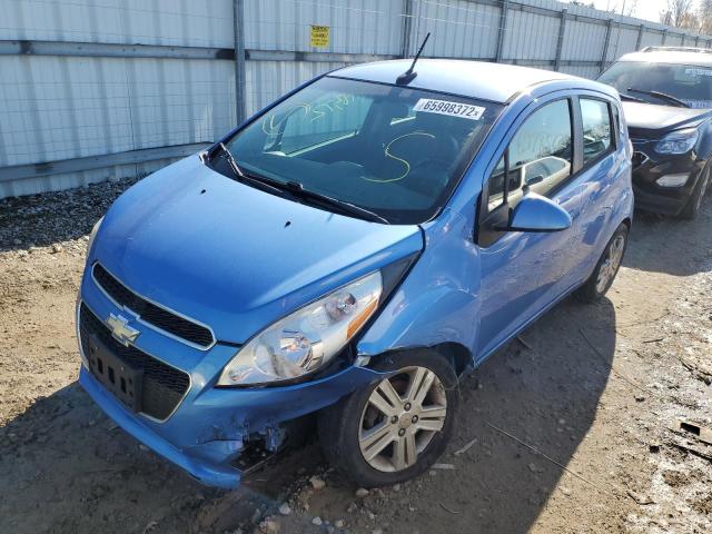 KL8CB6S98DC523687 - 2013 CHEVROLET SPARK LS BLUE photo 2