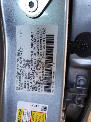 19XFL2H89NE002304 - 2022 HONDA CIVIC SPOR 银色 照片 10