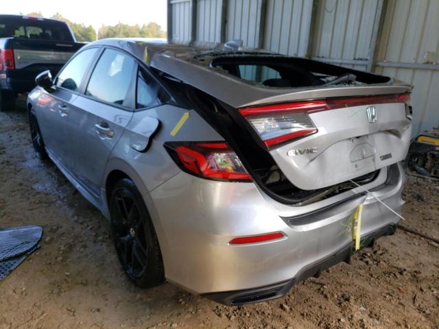 19XFL2H89NE002304 - 2022 HONDA CIVIC SPOR 银色 照片 3