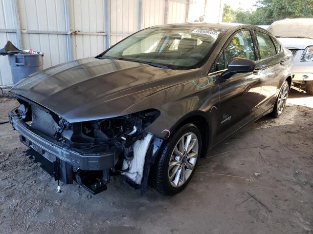 3FA6P0LU8HR410616 - 2017 FORD FUSION SE GRAY photo 1