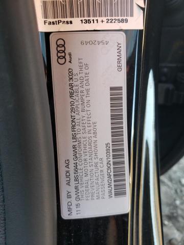 WAUW2AFC9GN103925 - 2016 AUDI S7 PRESTIG BLACK photo 10