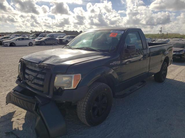 1FTNF1CFXBKD87898 - 2011 FORD F150 GREEN photo 2