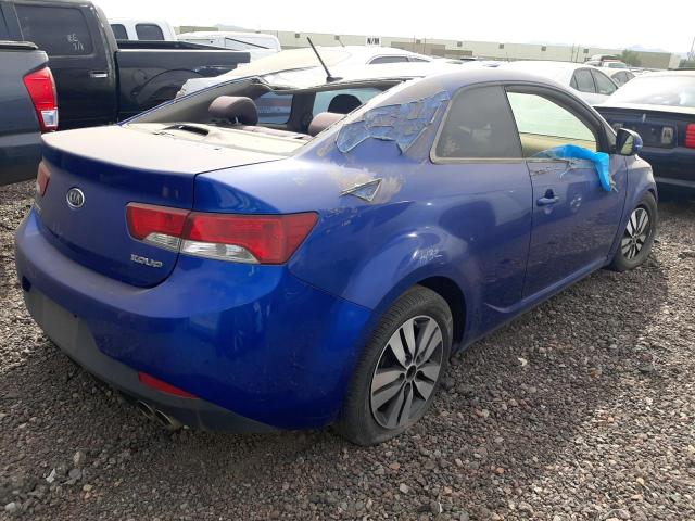 KNAFU6A27D5679577 - 2013 KIA FORTE EX BLUE photo 4