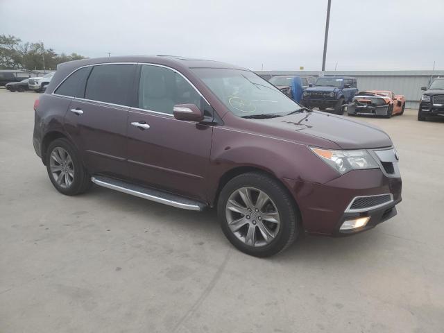 2HNYD2H53AH506593 - 2010 ACURA MDX ADVANC MAROON photo 4