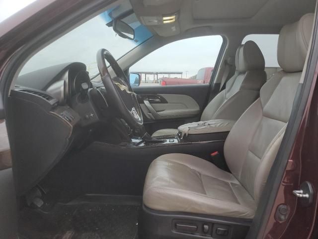 2HNYD2H53AH506593 - 2010 ACURA MDX ADVANC MAROON photo 7