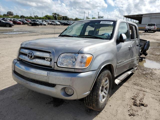 5TBET34155S481703 - 2005 TOYOTA TUNDRA DOU SILVER photo 2