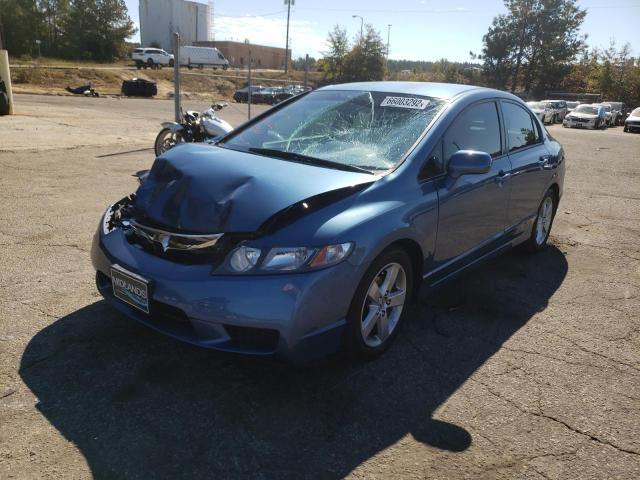 2HGFA1F63AH563177 - 2010 HONDA CIVIC LX-S ლურჯი ფოტო 2