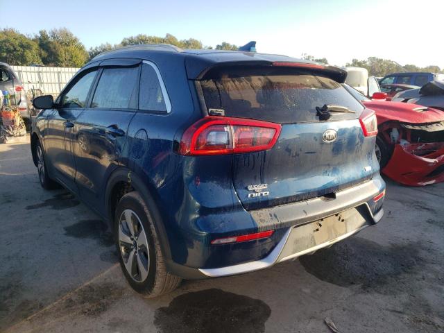 KNDCC3LC4H5038227 - 2017 KIA NIRO EX BLUE photo 3