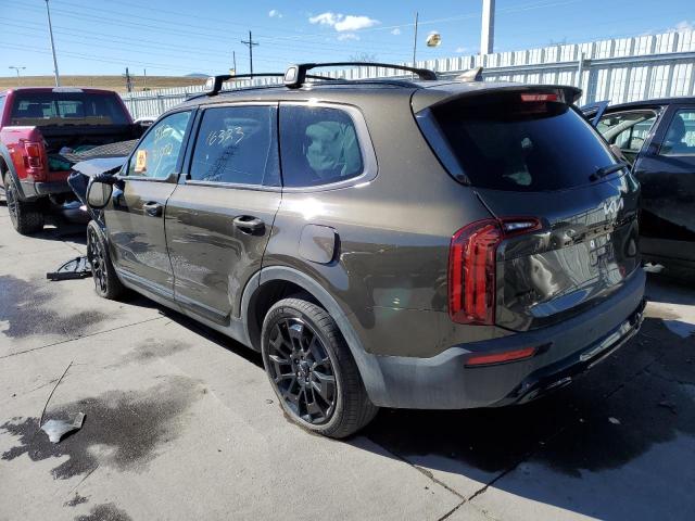 5XYP5DHC2NG195154 - 2022 KIA TELLURIDE BROWN photo 3