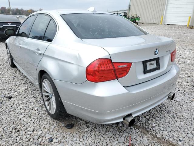 WBAPL5C51BA742220 - 2011 BMW 335 XI SILVER photo 3