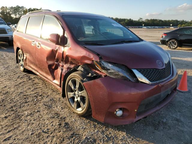 5TDXK3DC0GS747121 - 2016 TOYOTA SIENNA SE RED photo 1