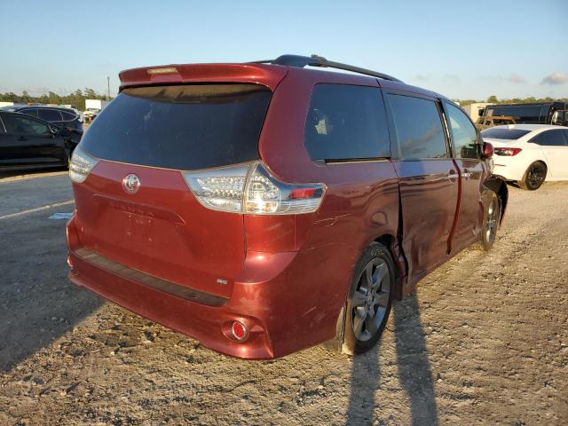 5TDXK3DC0GS747121 - 2016 TOYOTA SIENNA SE RED photo 4