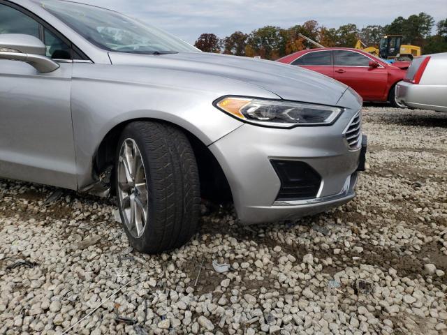 3FA6P0CD8LR206505 - 2020 FORD FUSION SEL SILVER photo 9