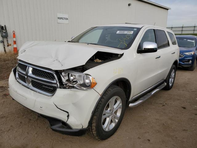 1D4RE2GGXBC667945 - 2011 DODGE DURANGO EX WHITE photo 2