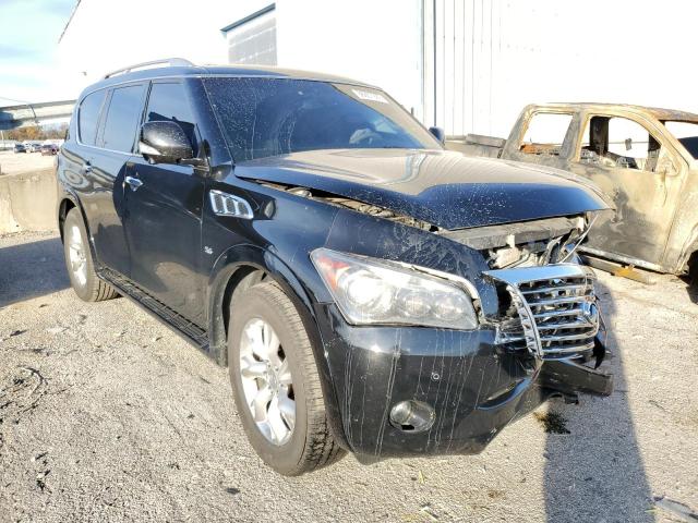 JN8AZ2NE5E9066772 - 2014 INFINITI QX80 BLACK photo 1