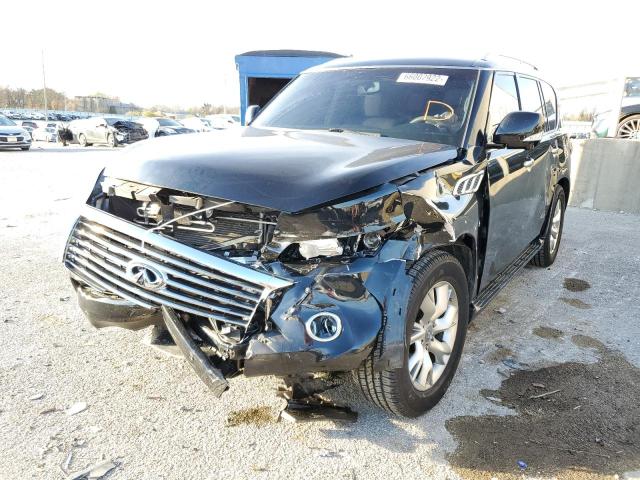 JN8AZ2NE5E9066772 - 2014 INFINITI QX80 BLACK photo 2