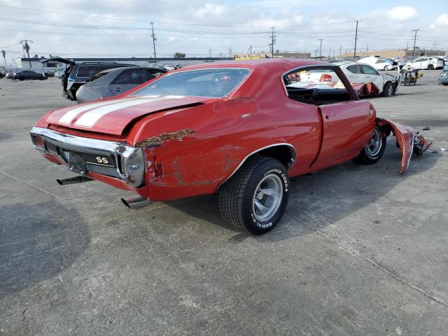 136370R217690 - 1970 CHEVROLET CHEVELLESS RED photo 4