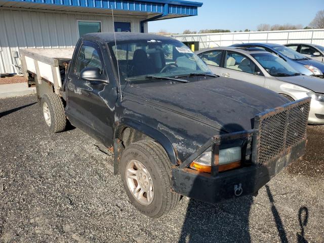 1D7GG16X03S110906 - 2003 DODGE DAKOTA SXT BLACK photo 1