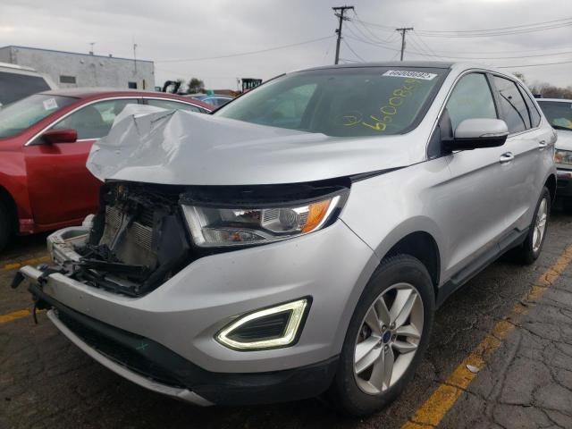 2FMTK4J83FBB64736 - 2015 FORD EDGE SEL SILVER photo 2