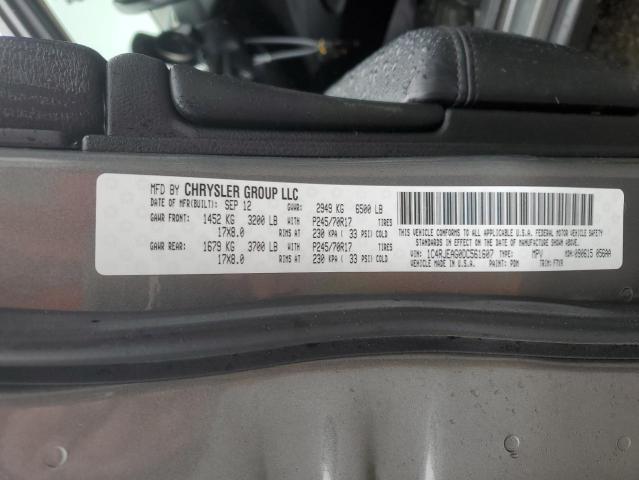 1C4RJEAG0DC561607 - 2013 JEEP GRAND CHER GRAY photo 10