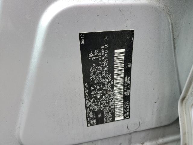 JTLZE4FE6CJ015852 - 2012 TOYOTA SCION XB Gümüş fotoğraf 10