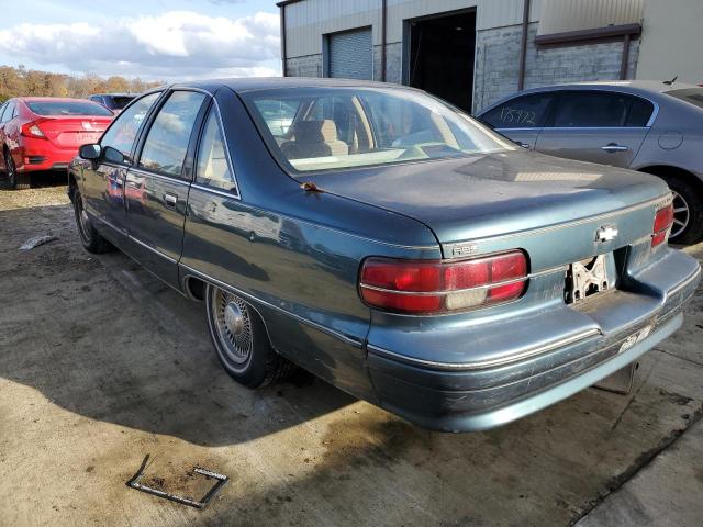 1G1BN53E0NW149438 - 1992 CHEVROLET CAPRICE CL TEAL photo 3