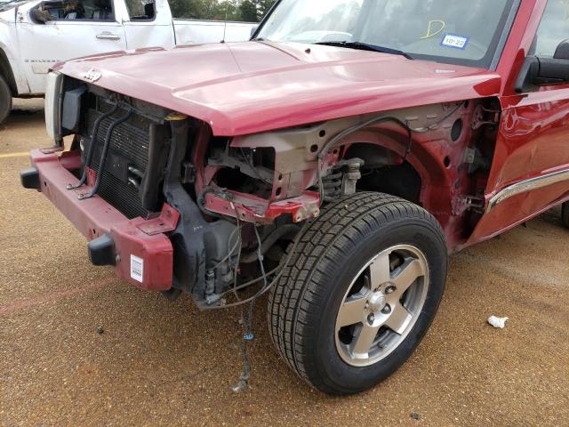 1J4RH4GK3AC108170 - 2010 JEEP COMMANDER 红色 照片 9