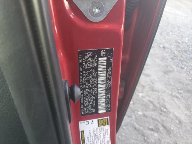 JTDKARFP7H3027592 - 2017 TOYOTA PRIUS PRIM 红色 照片 10