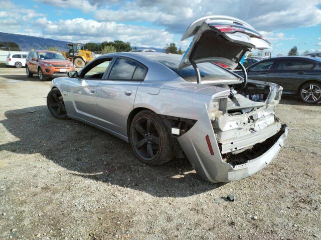 2C3CDXCT2EH329614 - 2014 DODGE CHARGER R/ SILVER photo 3