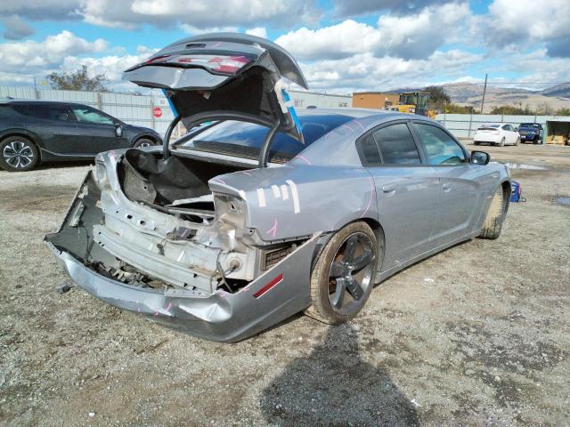 2C3CDXCT2EH329614 - 2014 DODGE CHARGER R/ SILVER photo 4