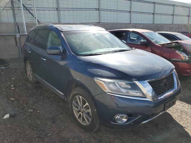 5N1AR2MM0EC701108 - 2014 NISSAN PATHFINDER BLUE photo 1