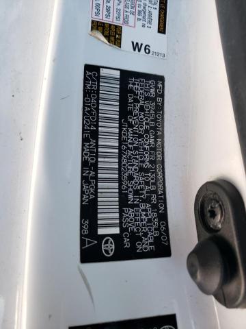 JTKDE167X80235961 - 2008 TOYOTA SCION TC 白色 照片 10