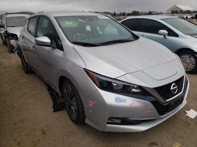 1N4AZ1CV1MC551460 - 2021 NISSAN LEAF SV SILVER photo 1