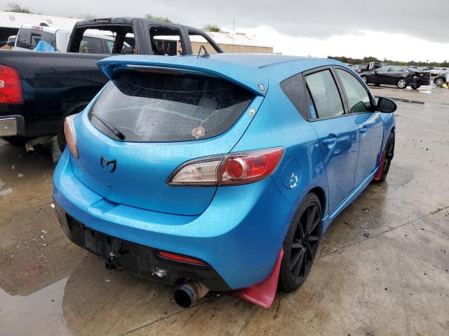 JM1BL1H34A1296205 - 2010 MAZDA SPEED 3 BLUE photo 4