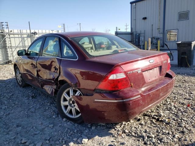 1FAFP28185G140543 - 2005 FORD FIVE HUNDR MAROON photo 3