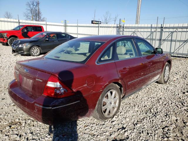 1FAFP28185G140543 - 2005 FORD FIVE HUNDR MAROON photo 4