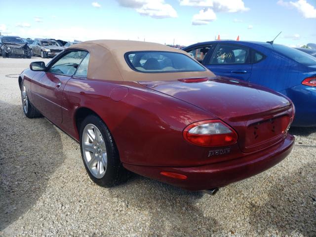 SAJJA42C6YNA07604 - 2000 JAGUAR XK8 BURGUNDY photo 3