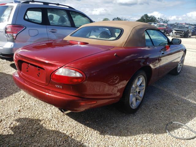 SAJJA42C6YNA07604 - 2000 JAGUAR XK8 BURGUNDY photo 4