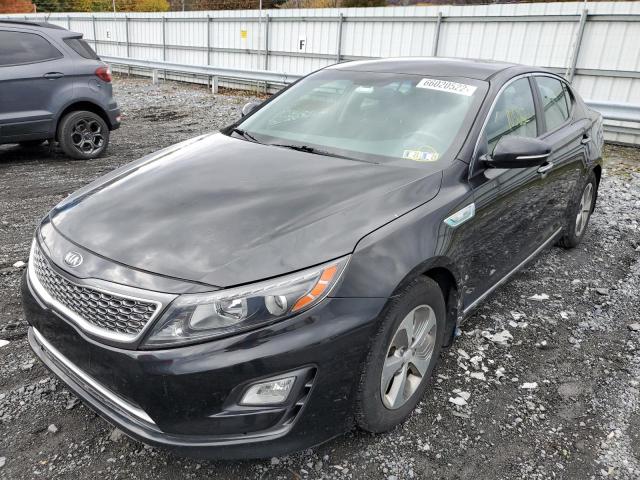 KNAGM4AD5F5077421 - 2015 KIA OPTIMA HYB BLACK photo 2